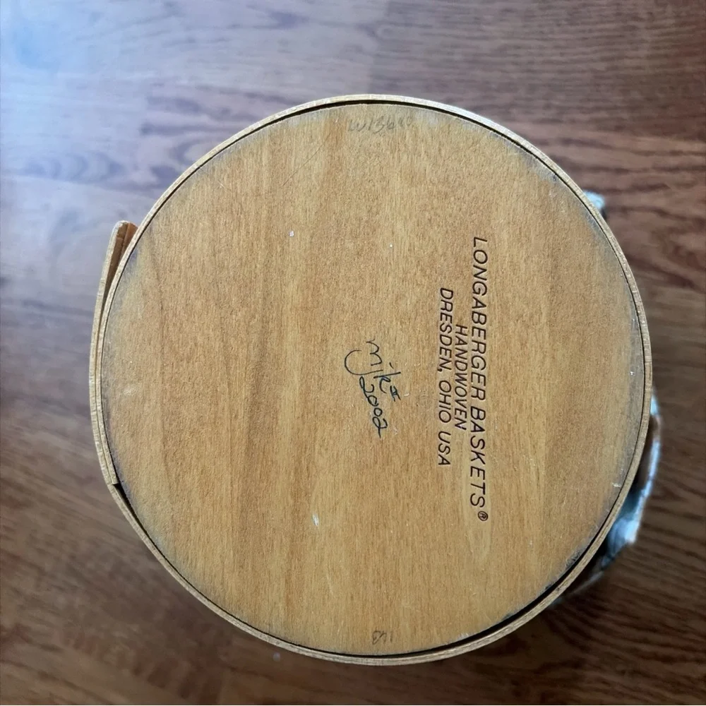 LONGABERGER 2002 Harvest Collection BASKET PROTECTOR LINER Bucket Pail Pumpkin